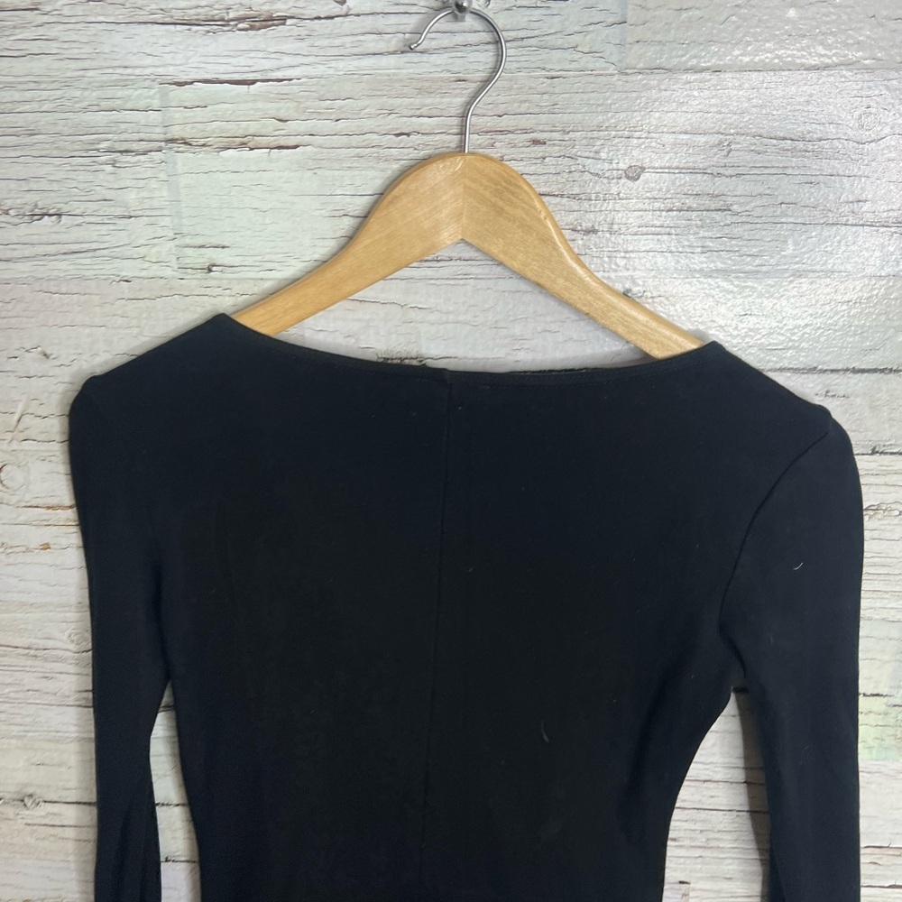 THEORY Black Keiran Classical Lambskin Leather Dress size xs - Picture 7 of 10